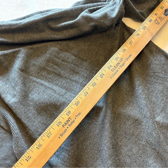 Terra & Sky 3X Charcoal Long Open Front Cardigan Duster - Picture 7 of 9